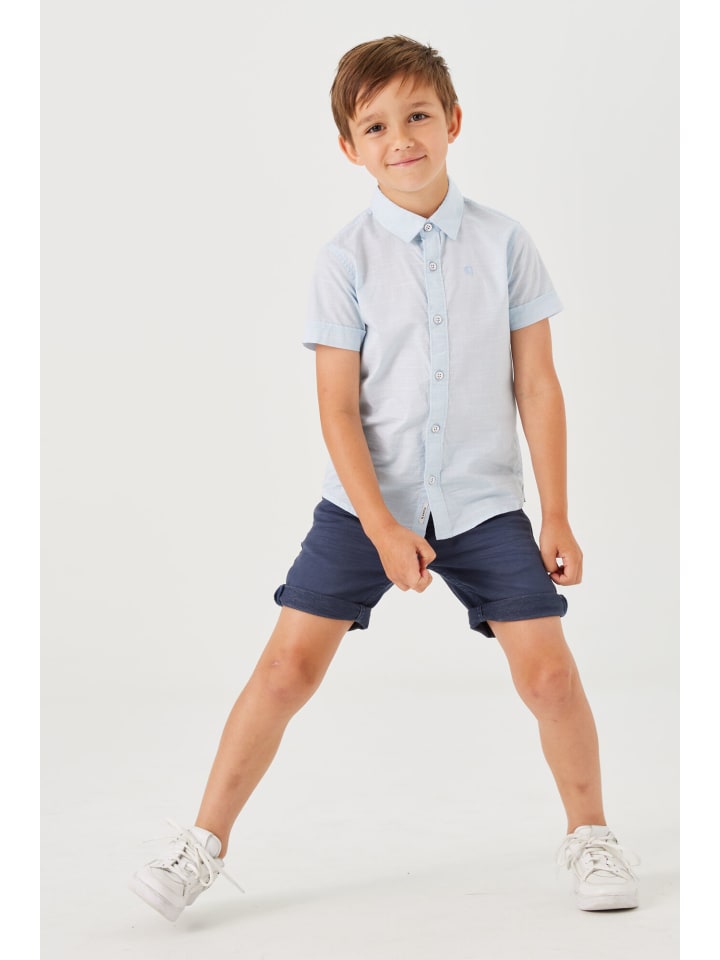Garcia Kurzarmhemd in pale blue günstig kaufen