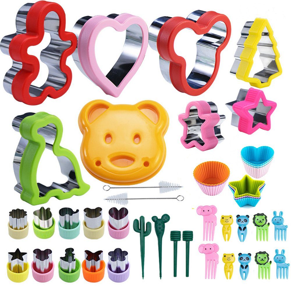 zggzerg Ausstechform 43 Stück Ausstechformen Kinder Set, Brot gemüse Ausstecher, (43-St)