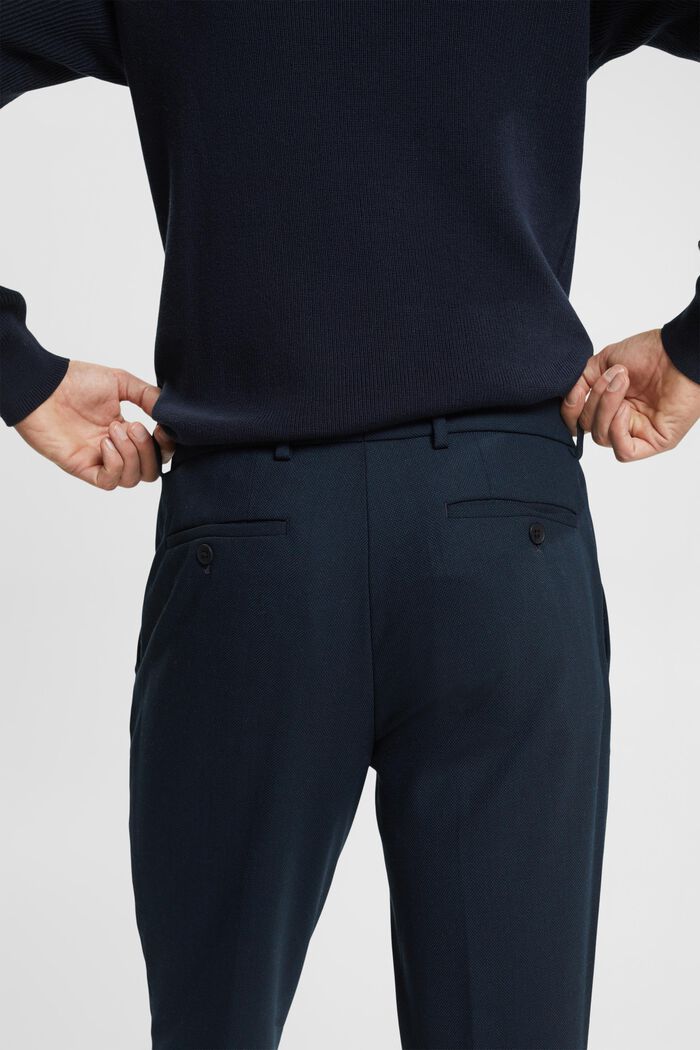 Mix & Match: Anzughose mit Birdseye-Muster