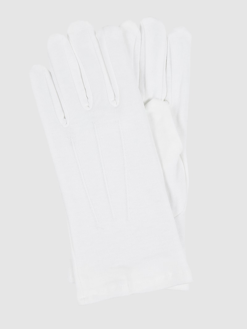 Handschuhe aus Baumwolle in weiß