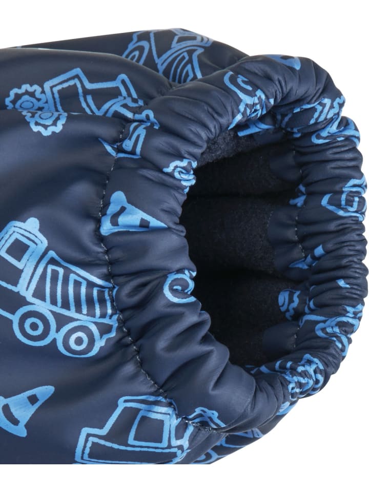 Playshoes Matschhandschuh mit Fleece-Futter Baustelle in Marine günstig kaufen
