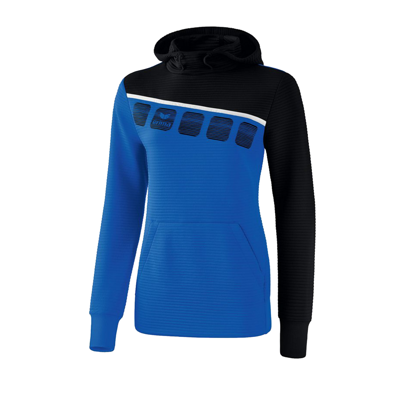 Erima 5-C Kapuzensweat Damen Blau Schwarz
