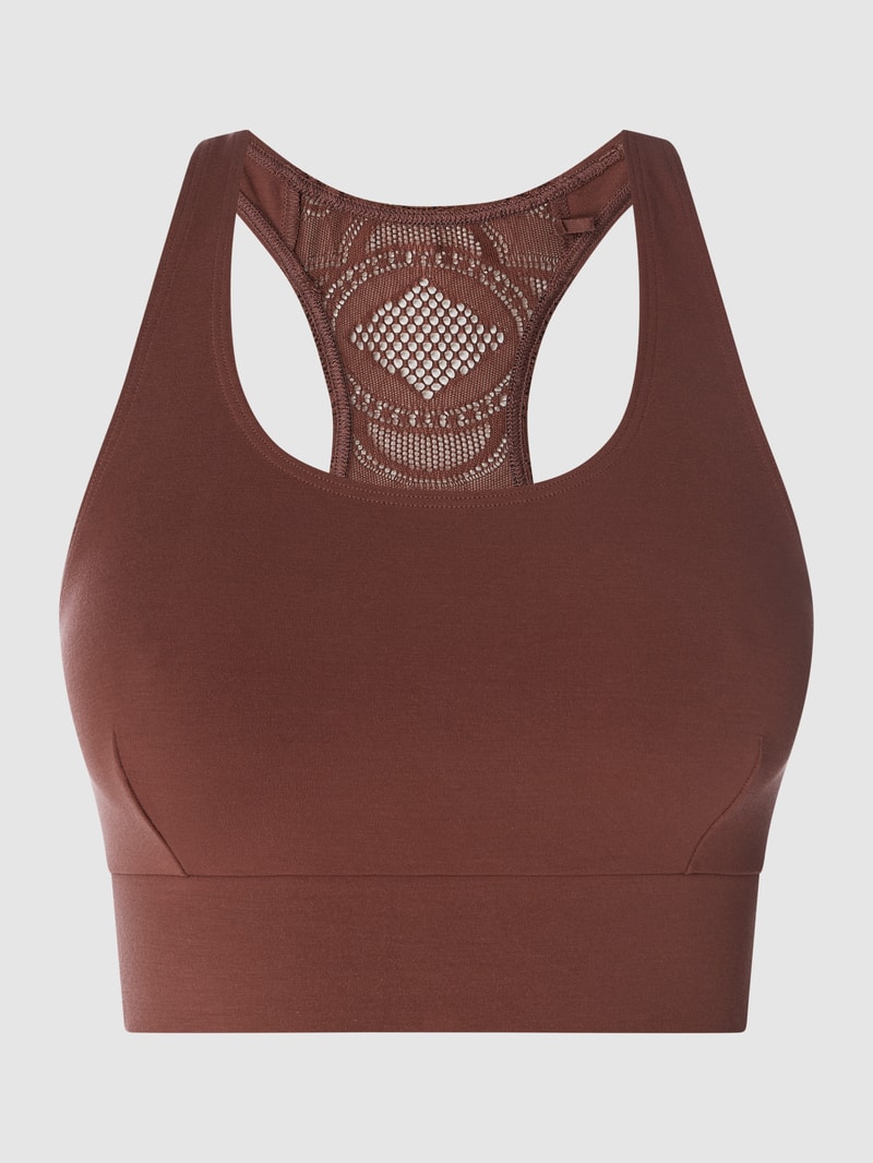 Bustier aus Modalmischung in dunkelbraun
