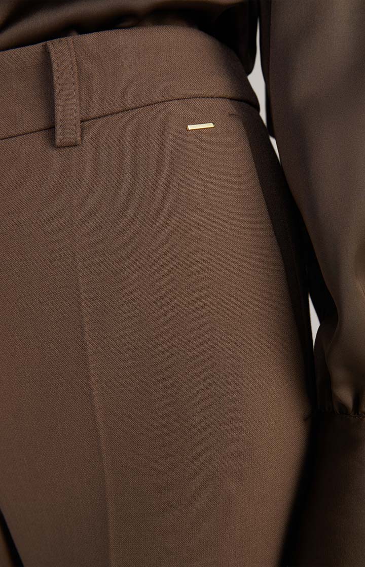Bügelfaltenhose in Dunkelbraun
