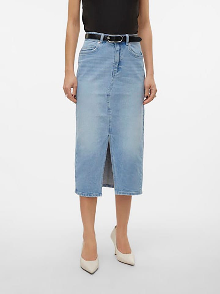 Vero Moda Jeansrock in Hellblau günstig kaufen