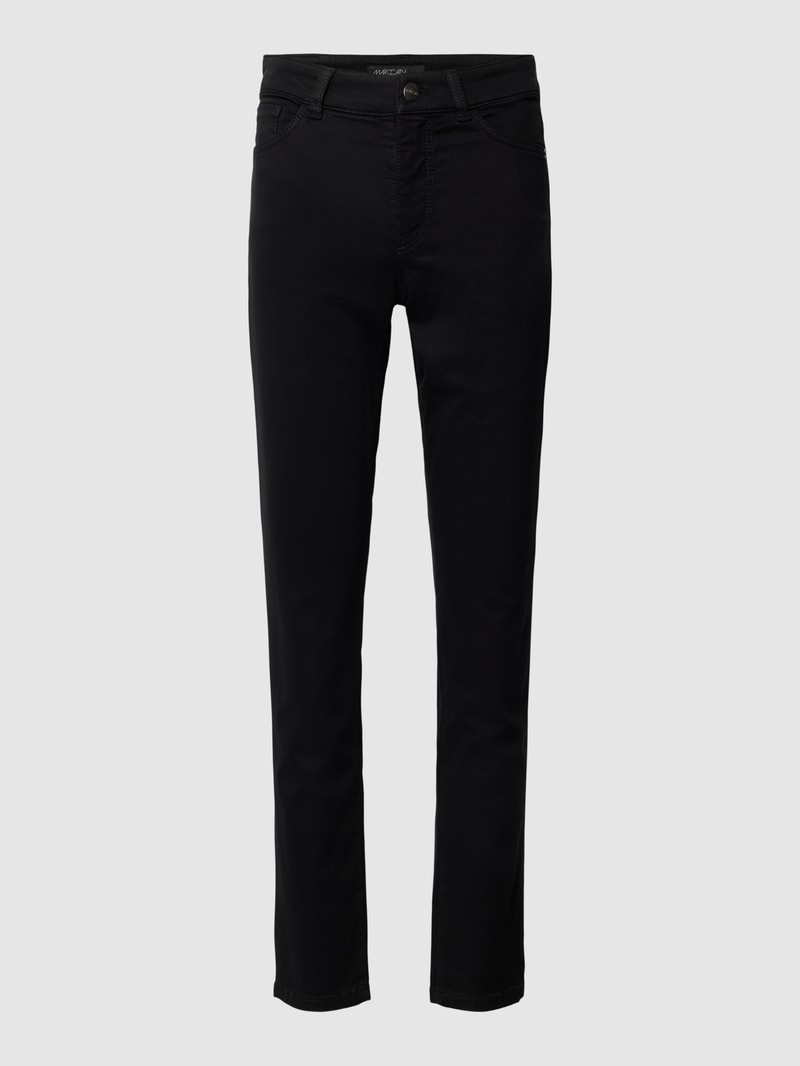 Slim Fit Jeans im 5-Pocket-Design in schwarz