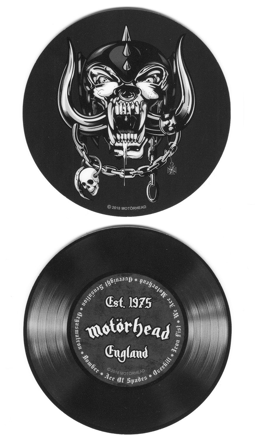 Close Up Backform Motörhead Schallplatten Untersetzer 6-teilig
