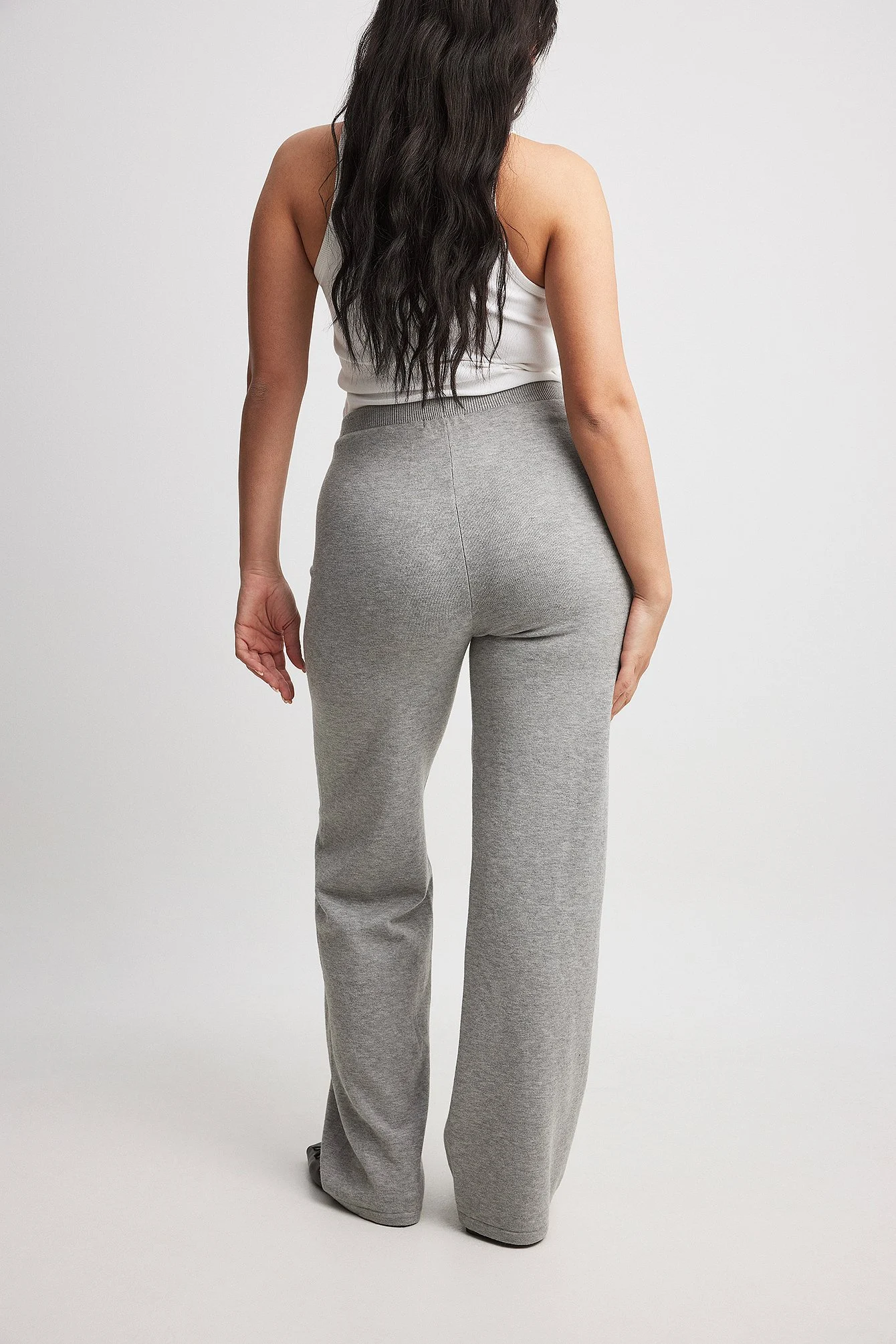 Weite Strickhose