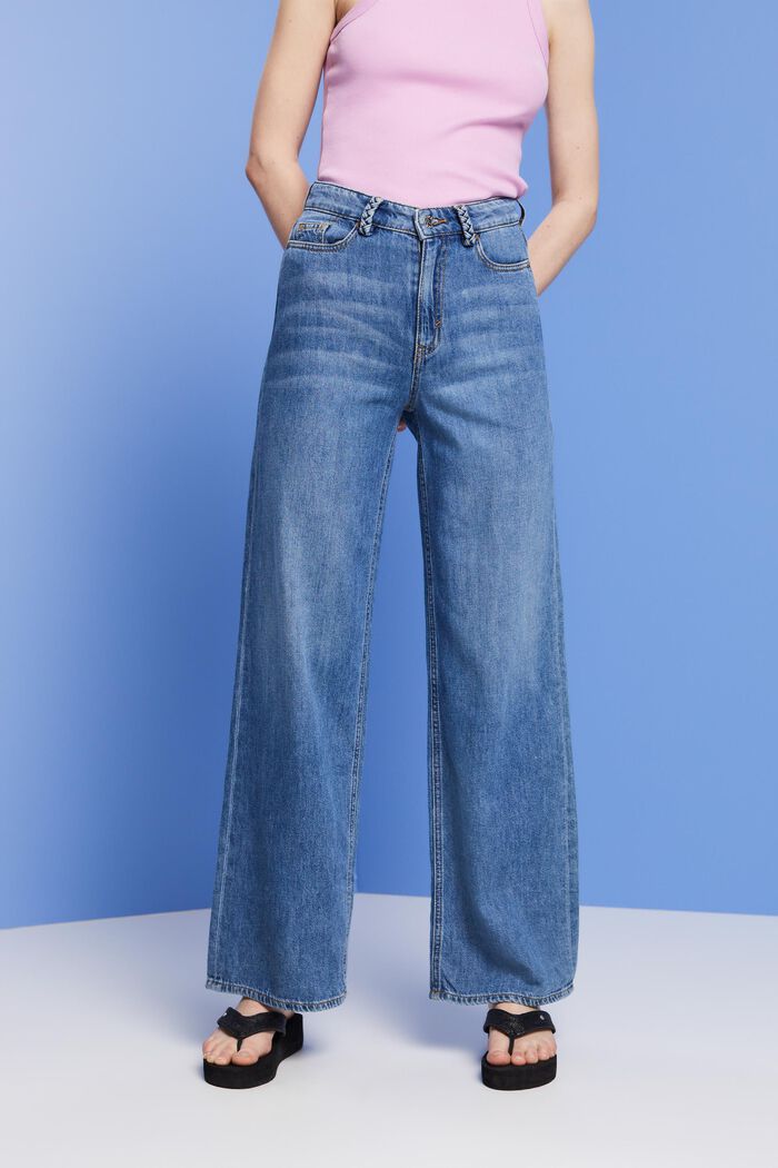 Leichte Wide Leg Jeans