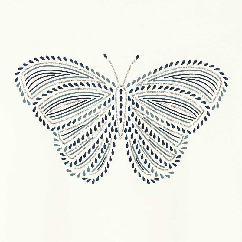 T-shirt à motif pailleté bleu fille