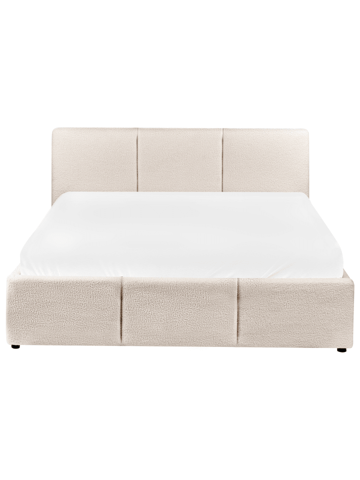 Beliani Doppelbett BOUSSE in Weiß - (W) 151 x (H) 79 x (L) 219 cm günstig kaufen onesize