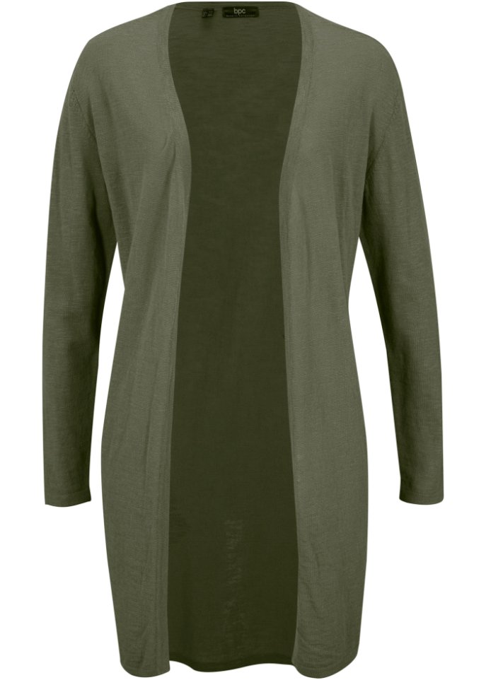 Longstrickjacke, offen