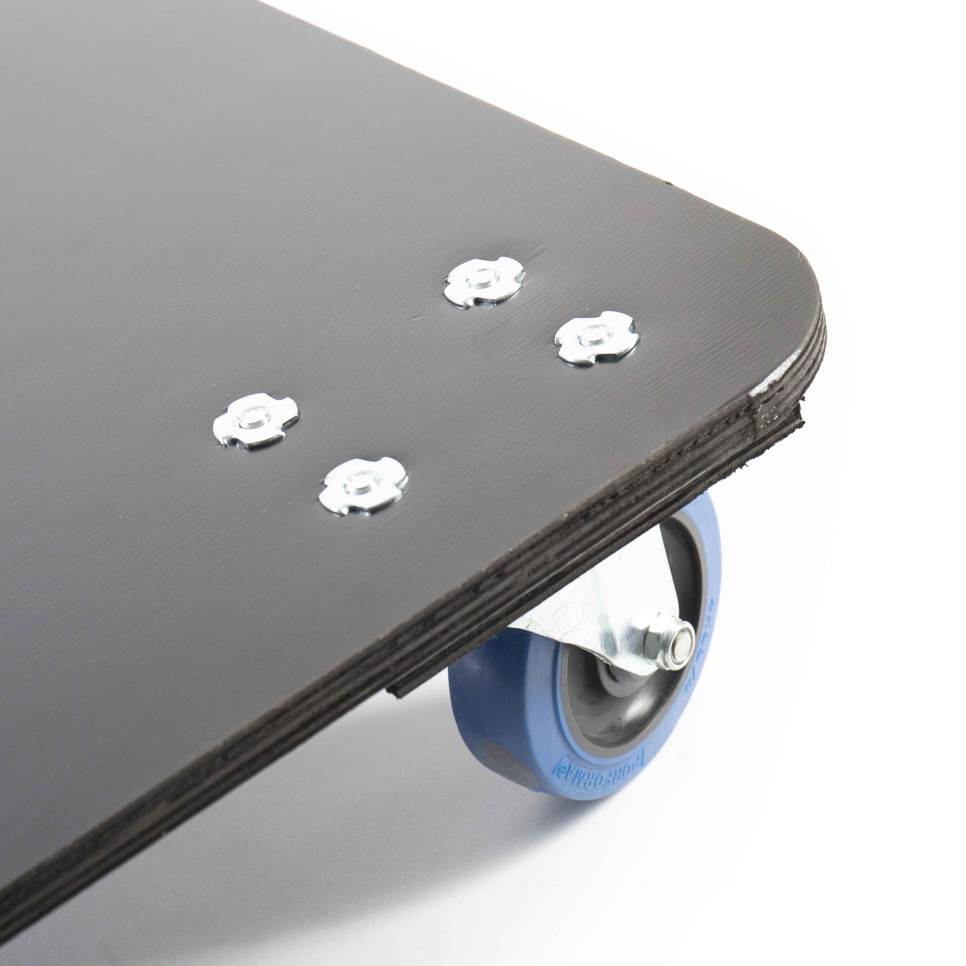 MUSIC STORE Mischpult, Rollbrett 100mm Blue Wheels - Rackzubehör