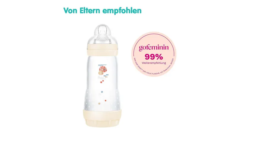 MAM Easy Start Anti-Colic, 320 ml, Clownfisch