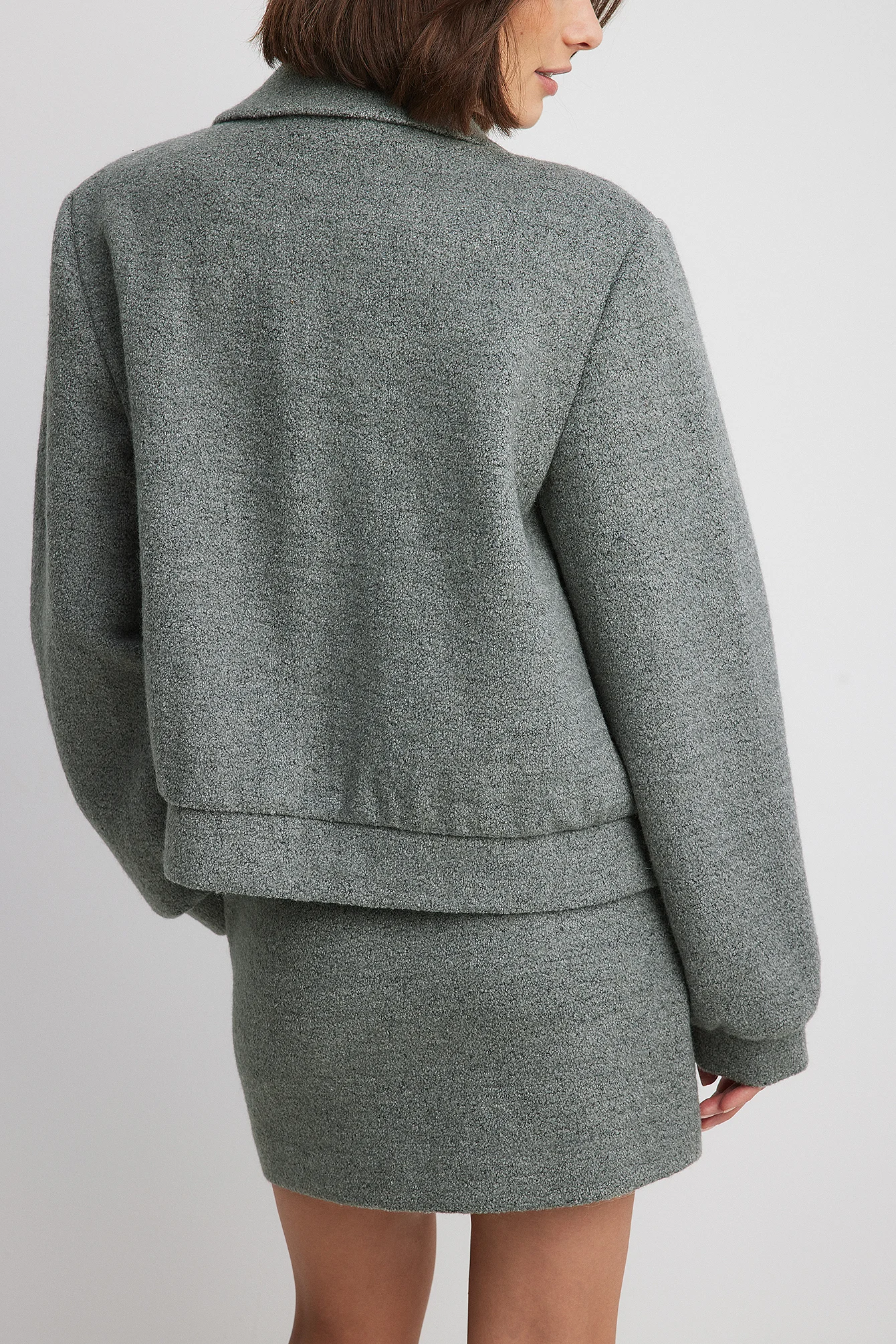 Bomberjacke aus Wollmischung