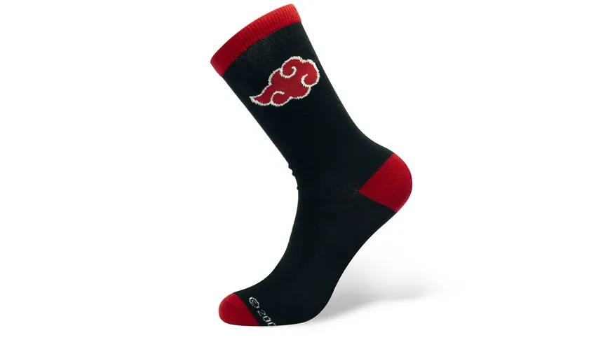 NARUTO SHIPPUDEN Socken Schwarz & Rot Akatsuki