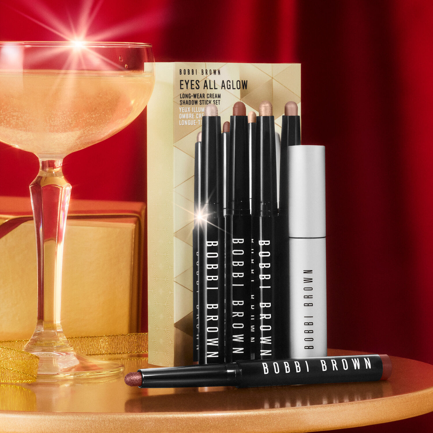 Bobbi Brown Eyes All Aglow Long-Wear Cream Shadow Stick Set Coffret Yeux
