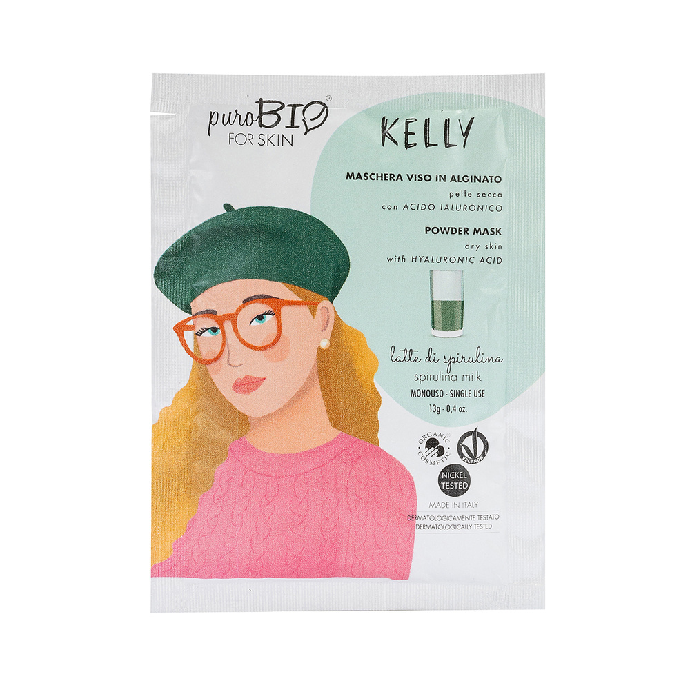 Purobio KELLY - Masque peel off Peau sèche ou normale - LAIT DE SPIRULINE
