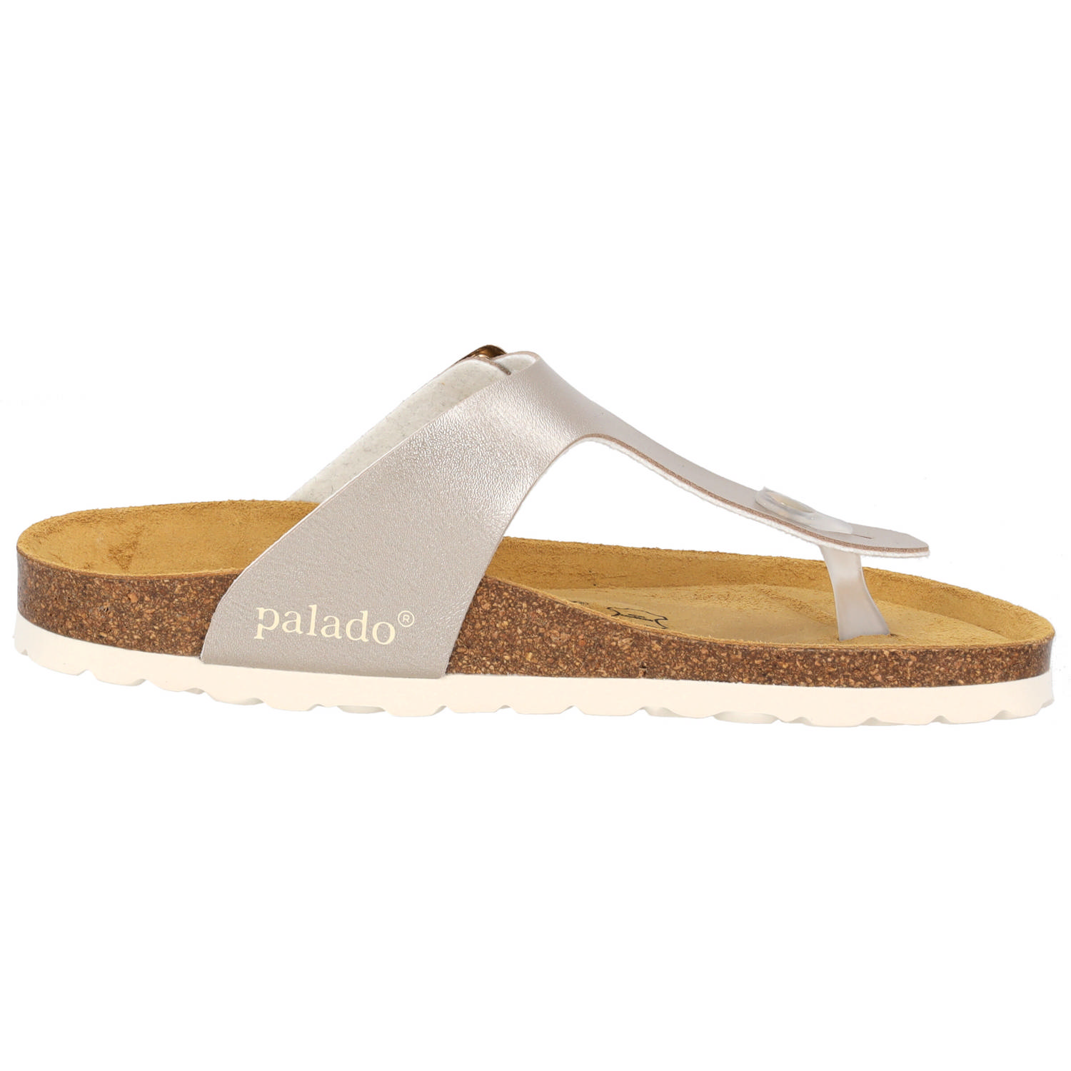 Palado Kos Metallic, Zehentrenner, Damen, Beige