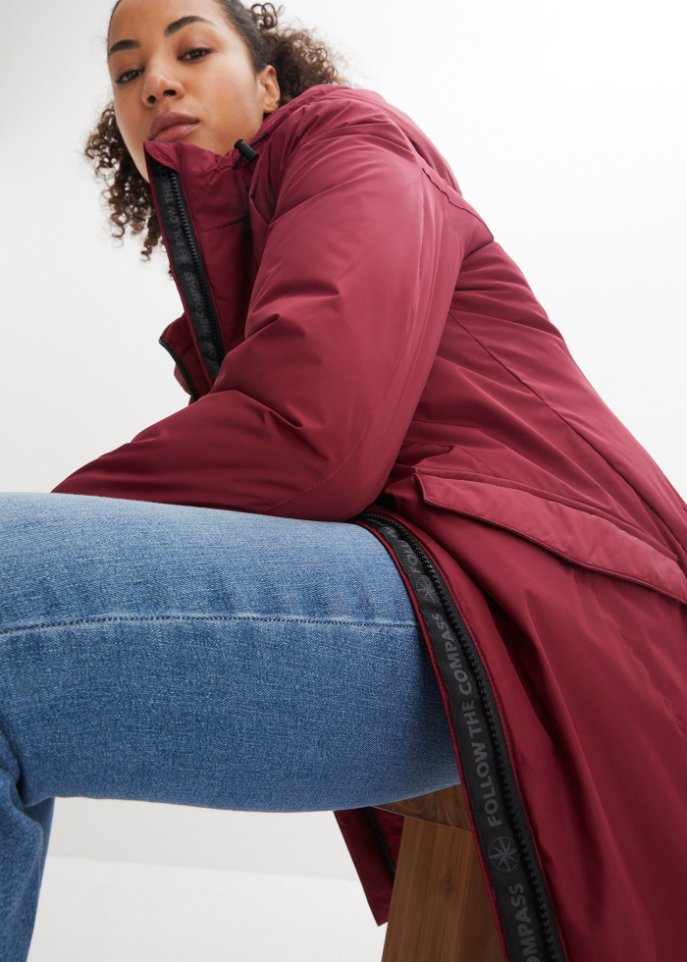 Hybrid-Thermoparka mit recycelter Daune, innen gesteppt