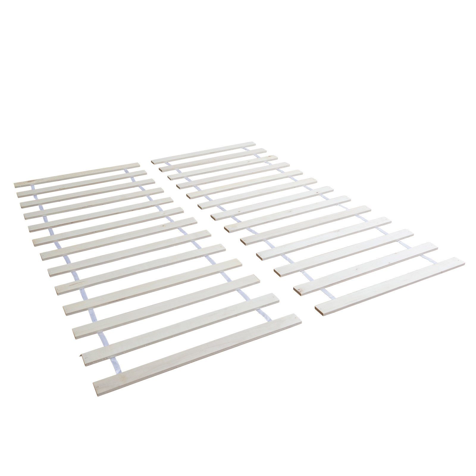 Rollrost Lattenrost Rolllattenrost 160 x 200 Kiefer Massivholz Bett, Homestyle4u, Kopfteil nicht verstellbar, Fußteil nicht verstellbar