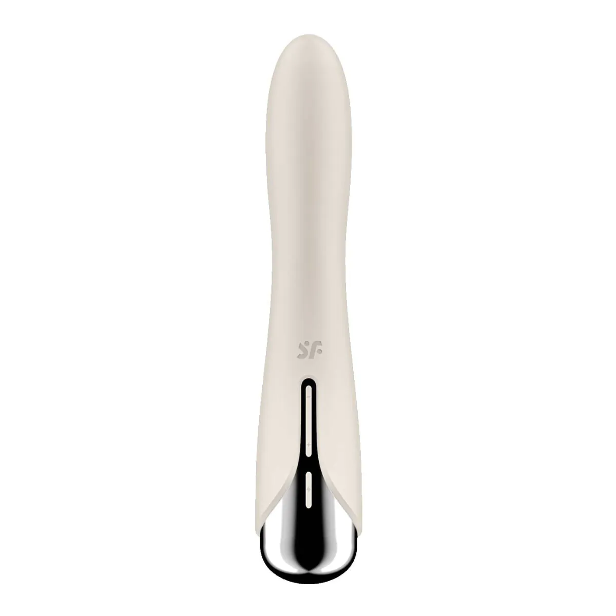 „Satisfyer Spinning Vibe 1 Beige“ – intymios erdvės masažuoklis (1 vnt.).