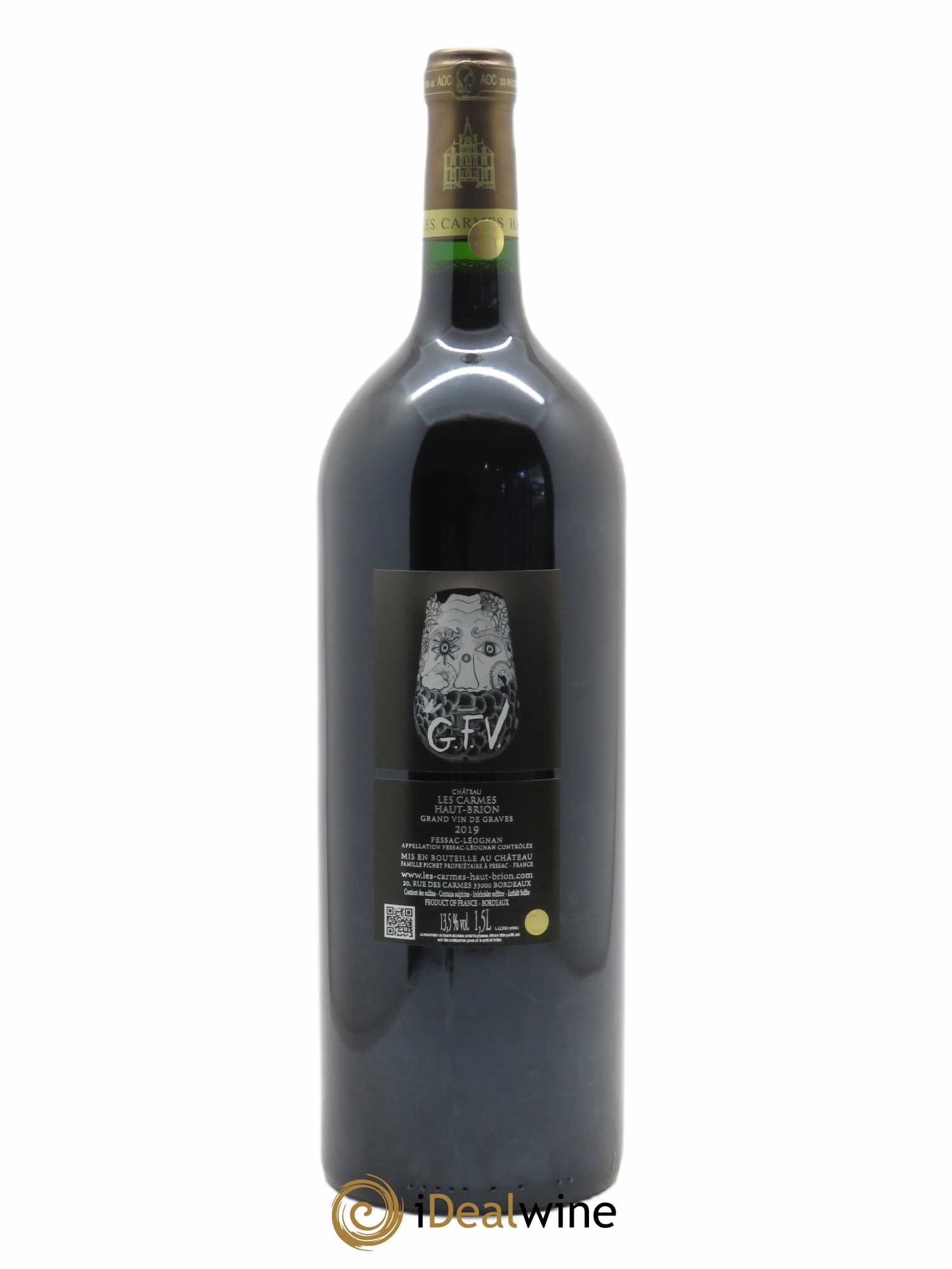 Château Les Carmes Haut-Brion (CBO à partir de 6 bts) 2019 - Lot de 1 Magnum