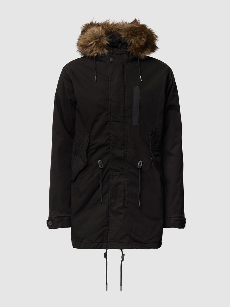 Herren Parka von Superdry in schwarz
