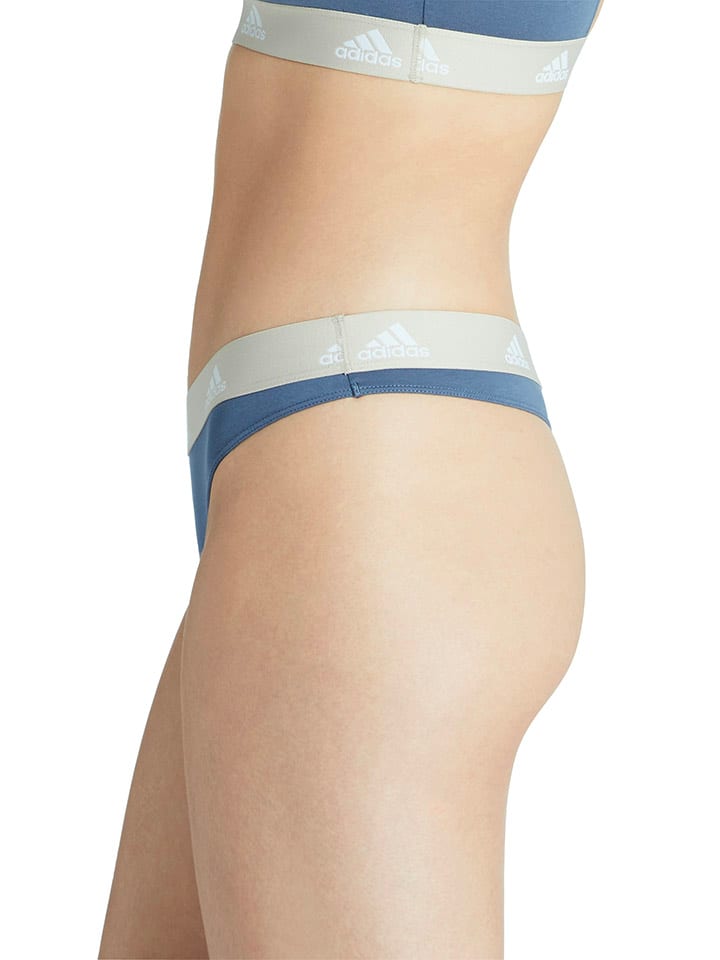 adidas 3er-Set: Strings in Blau/ Grau/ Schwarz günstig kaufen