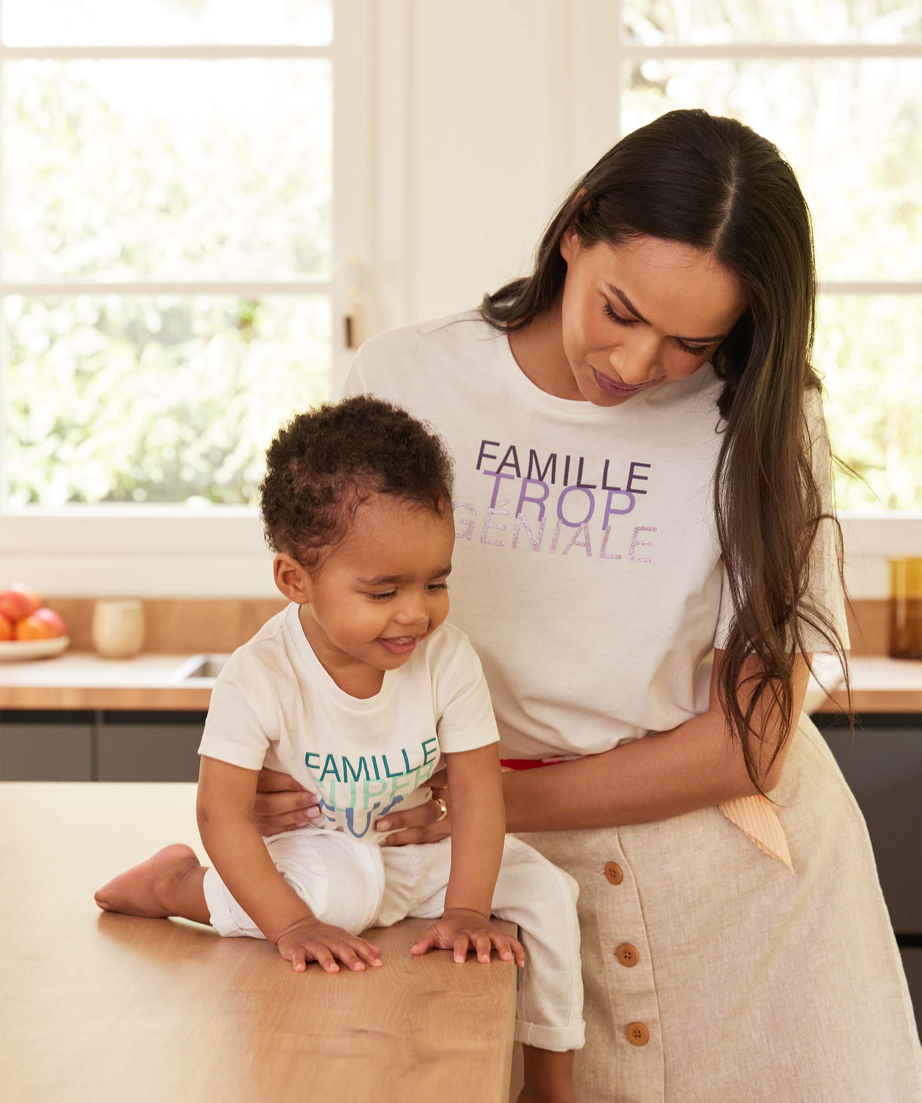 Tee-shirt bébé Garçon à manches courtes et message blanc | GEMO