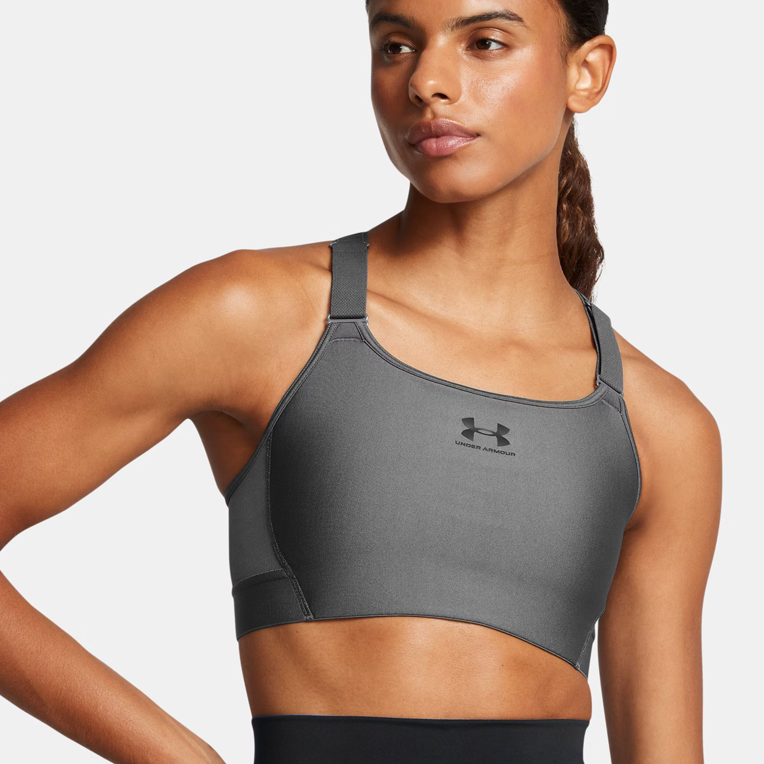 HeatGear High Sport-BH Damen - Grau