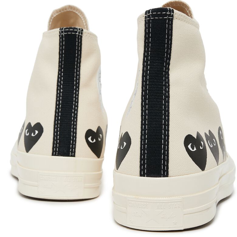 Comme des Garcons Play Multi Heart Chuck Taylor All Star '70 High white