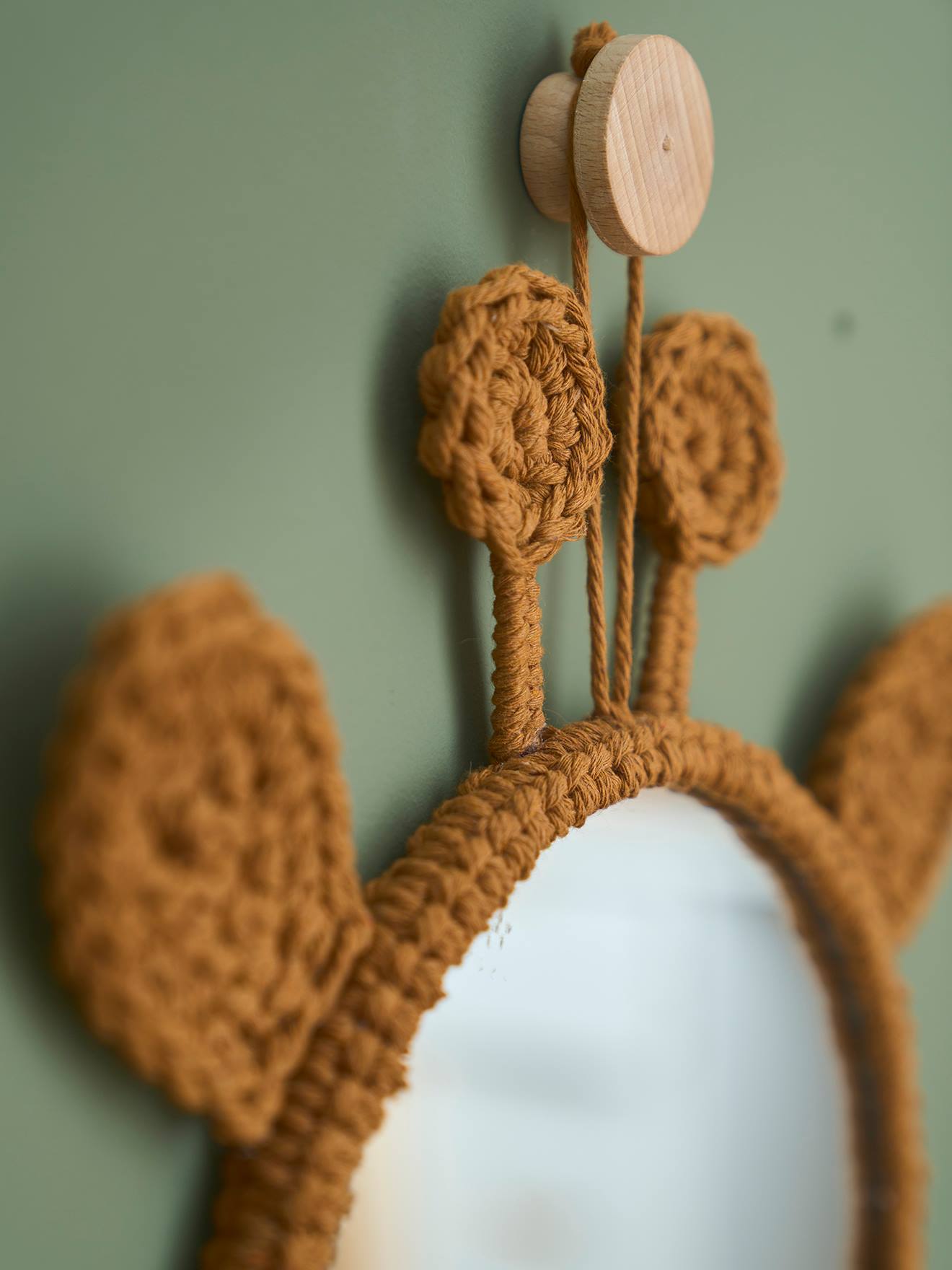 Vertbaudet Kinderzimmer Wandspiegel Giraffe - camel