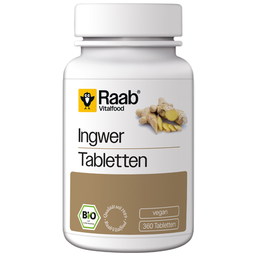 RAAB Vitalfood Ingwer Bio Tabletten  360 St  Tabletten