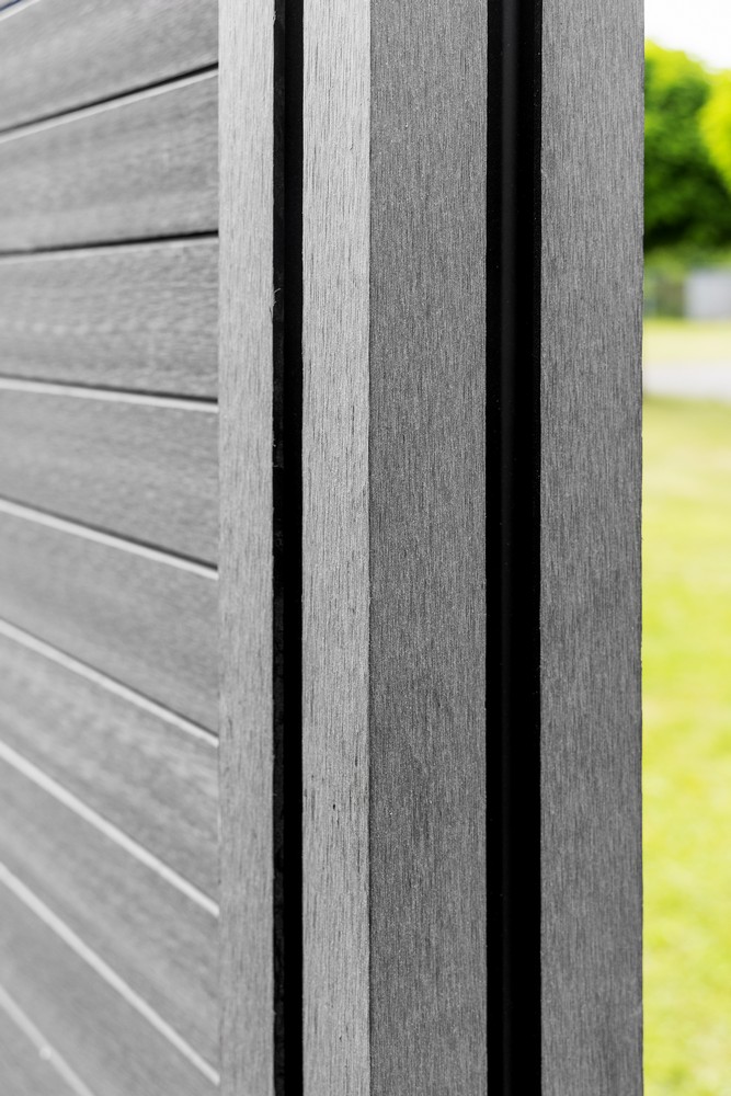 Green Yard WPC-Sichtschutzzaun CORTEZA - 4x Element   5x Pfosten