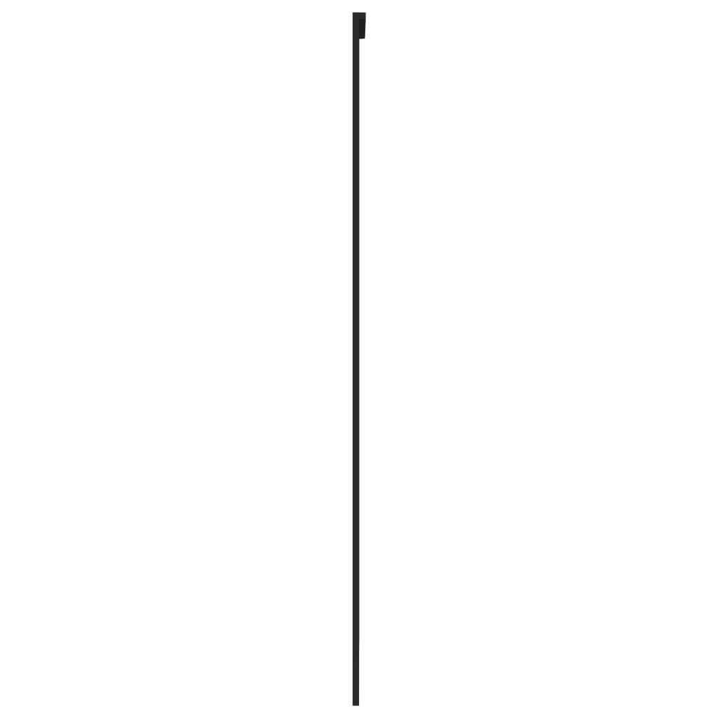 vidaXL Zimmertür Schiebetür Zimmertür Innentür Glas Schwarz 102,5x205 cm Hartglas und A