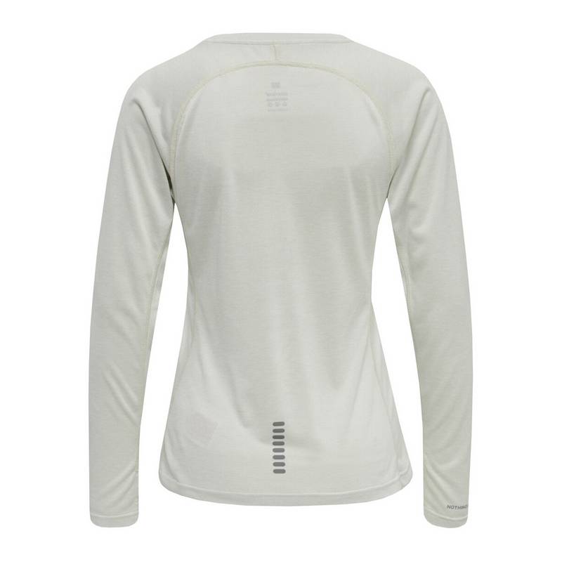 Newline Sweatshirt Running Damen Beige Funktionssweatshirt Damen