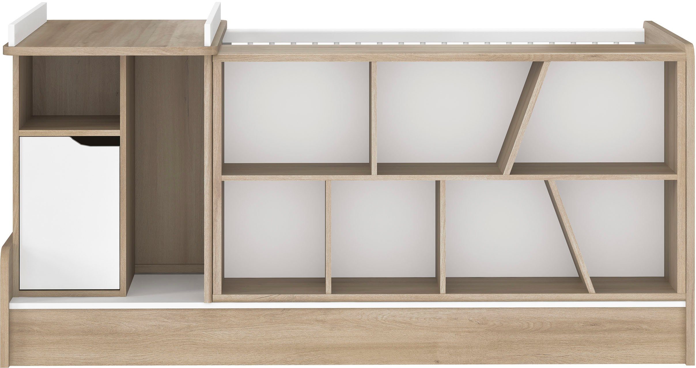 Galipette Bettanlage Sasha, (5-St), bestehend aus Bett, Regal, Kommode, Schreibtisch & Ablage