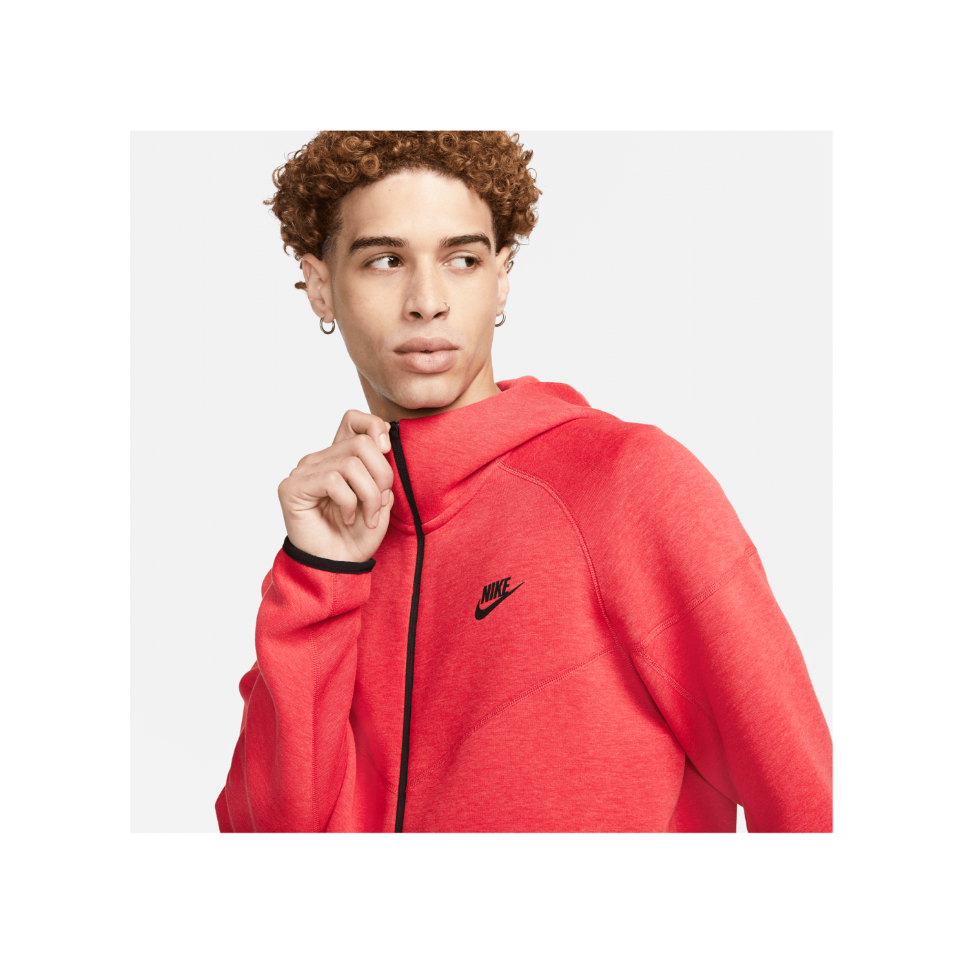 Nike Tech Windrunner Jacke Rot Schwarz F672
