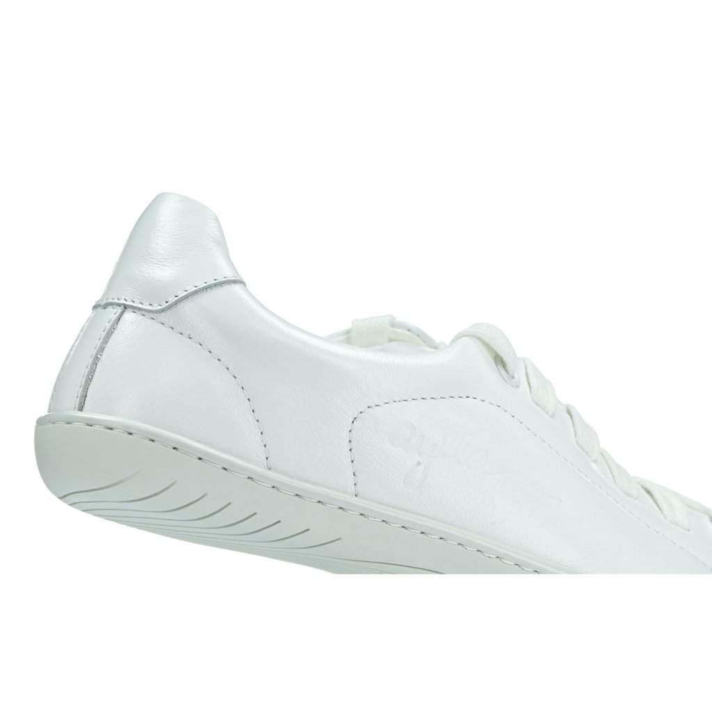 Aylla Shoes KECK weiß L auf weißer Sohle Barfuß-Halbschuhe