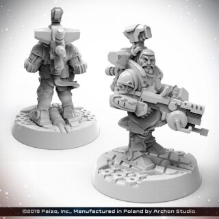 Starfinder Miniatures: Dwarf Soldier