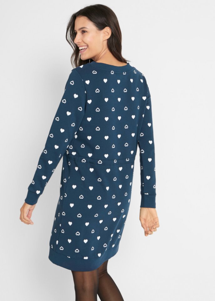 Sweatkleid, tailliert