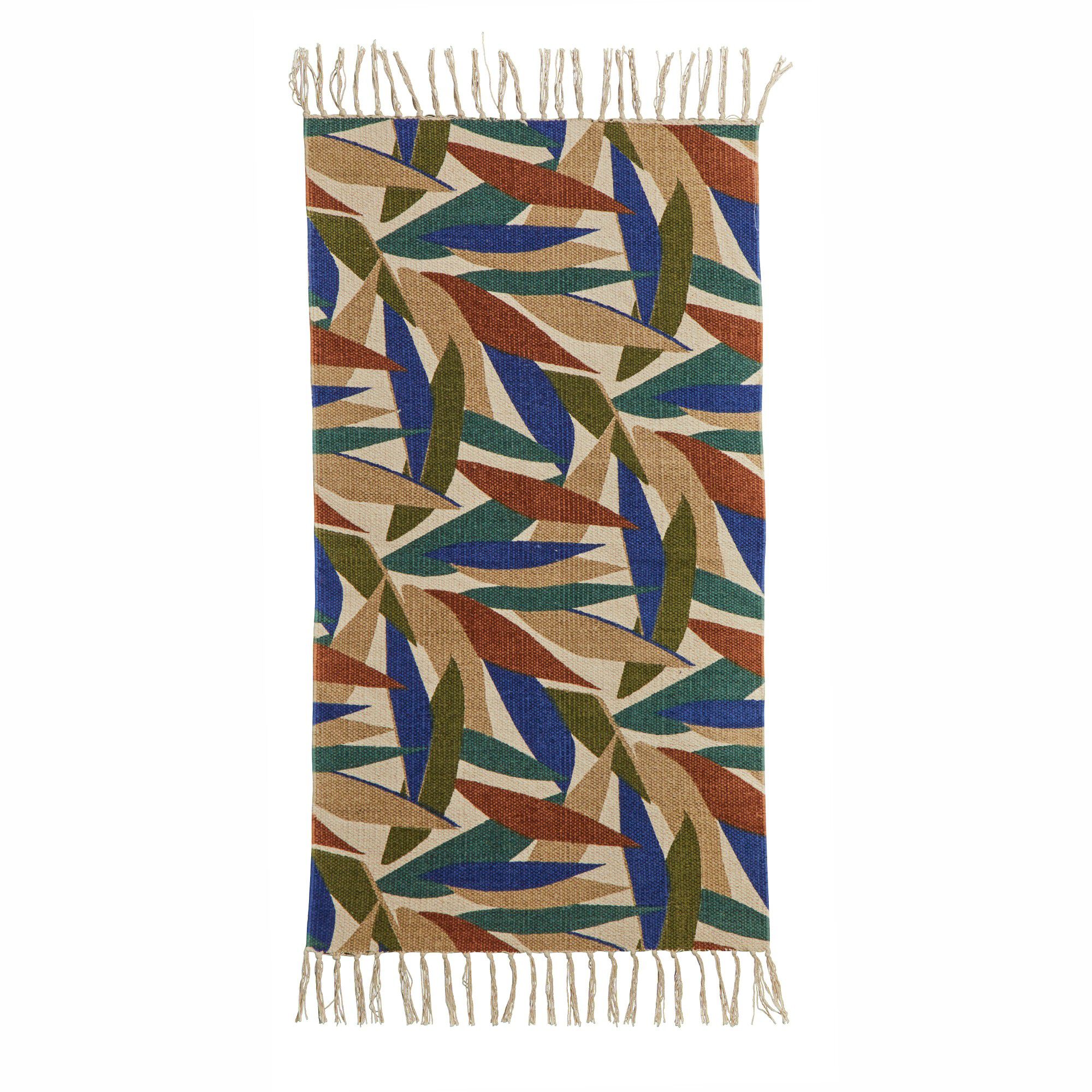 Tapis tissé petit format imprimé jungle