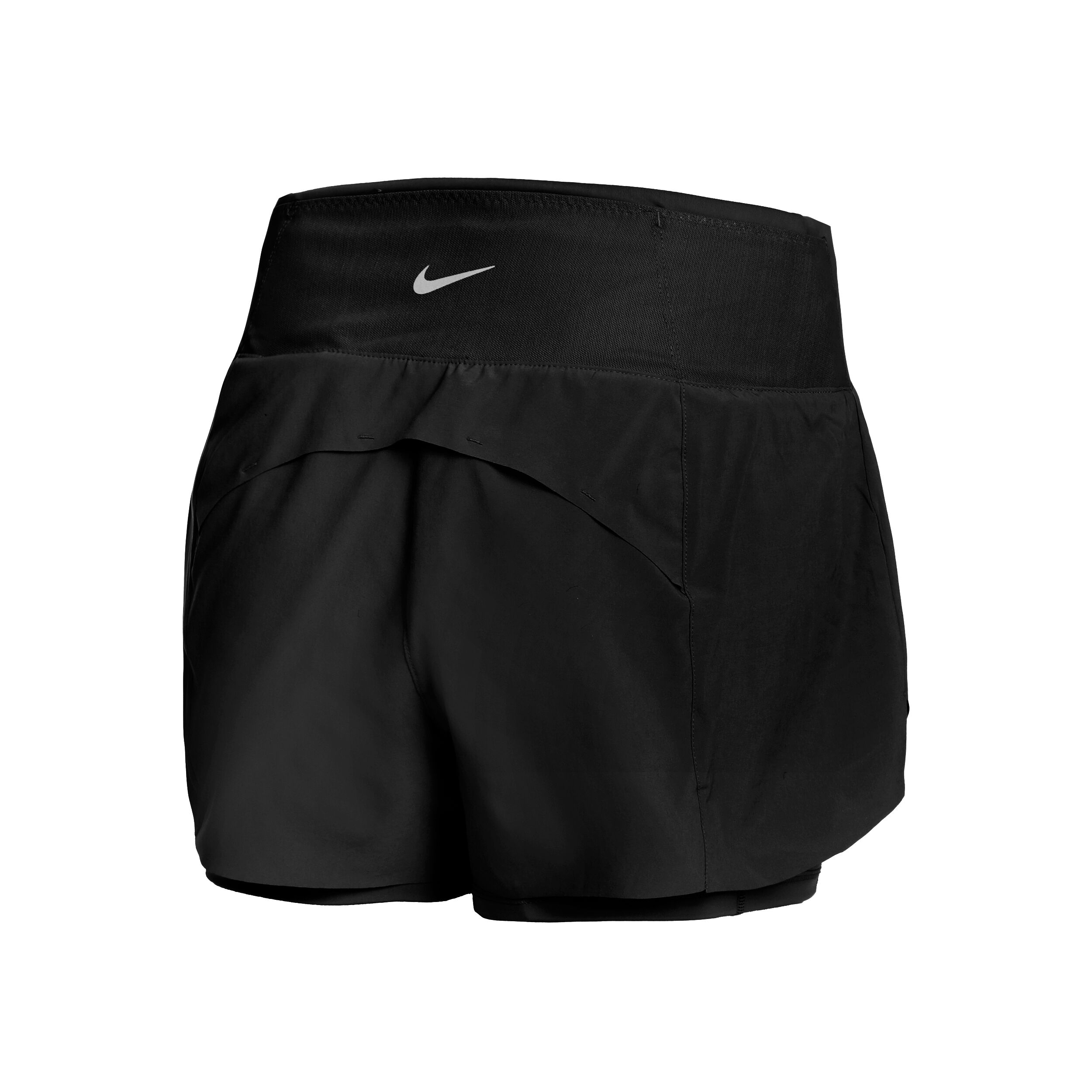 Dri-Fit Swift Mid-Rise 3in 2in1 Shorts Damen - Schwarz