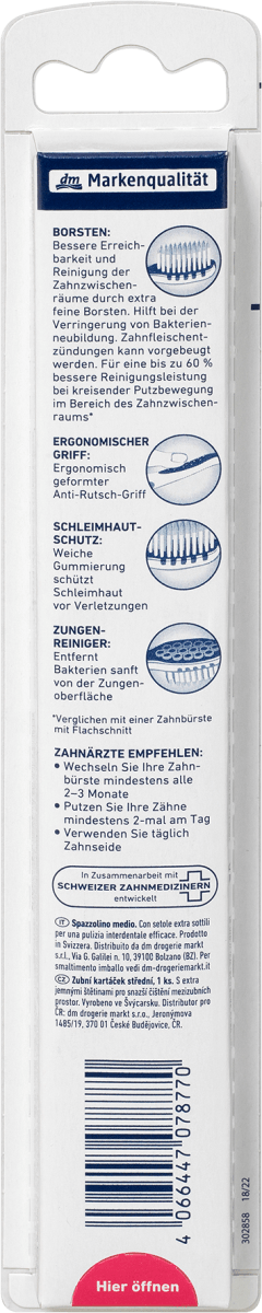 Zahnbürste Zwischenraum mittel, 1 St