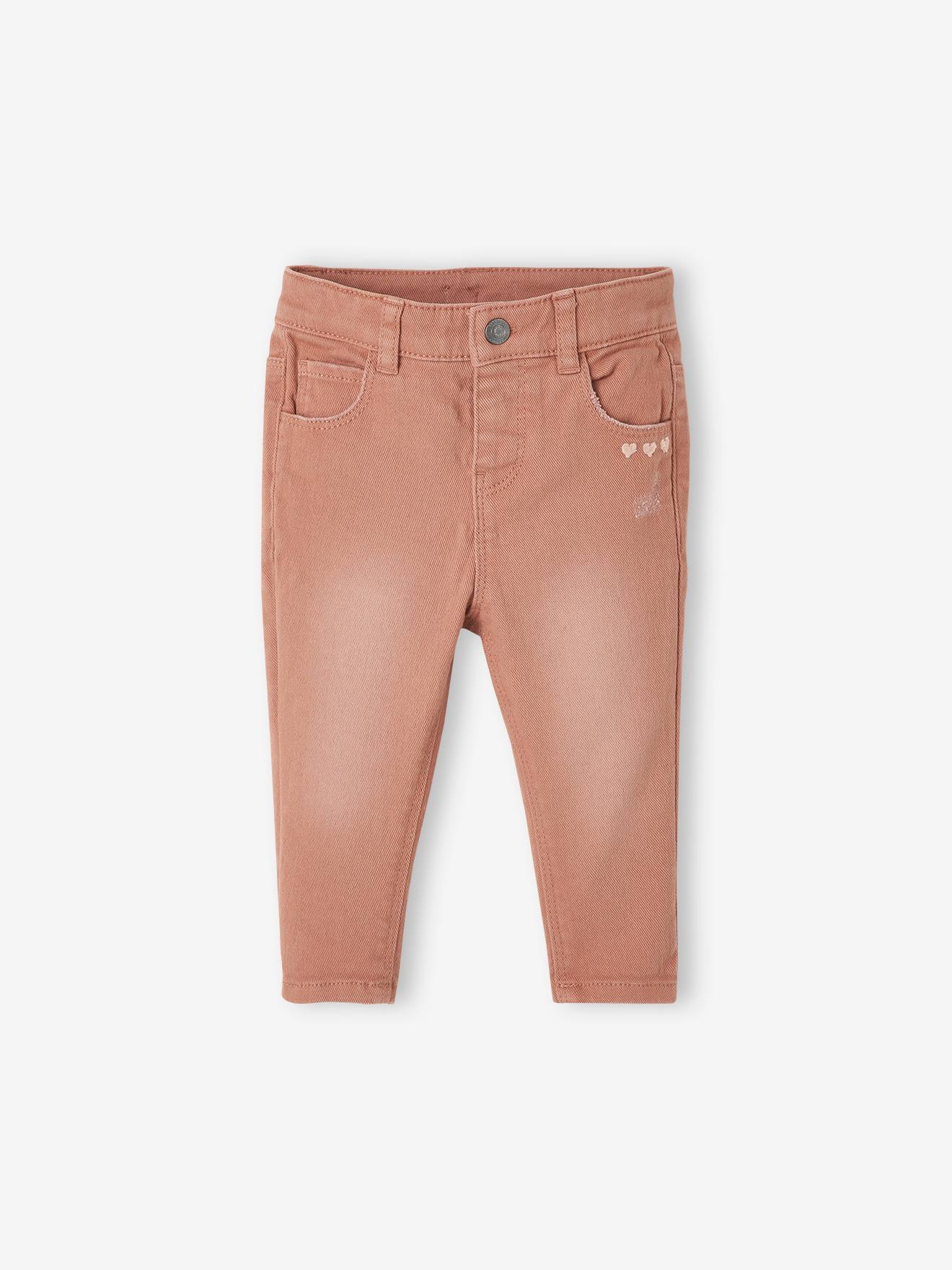 Vertbaudet Baby Slim-Fit-Hose, Stretch - ziegel