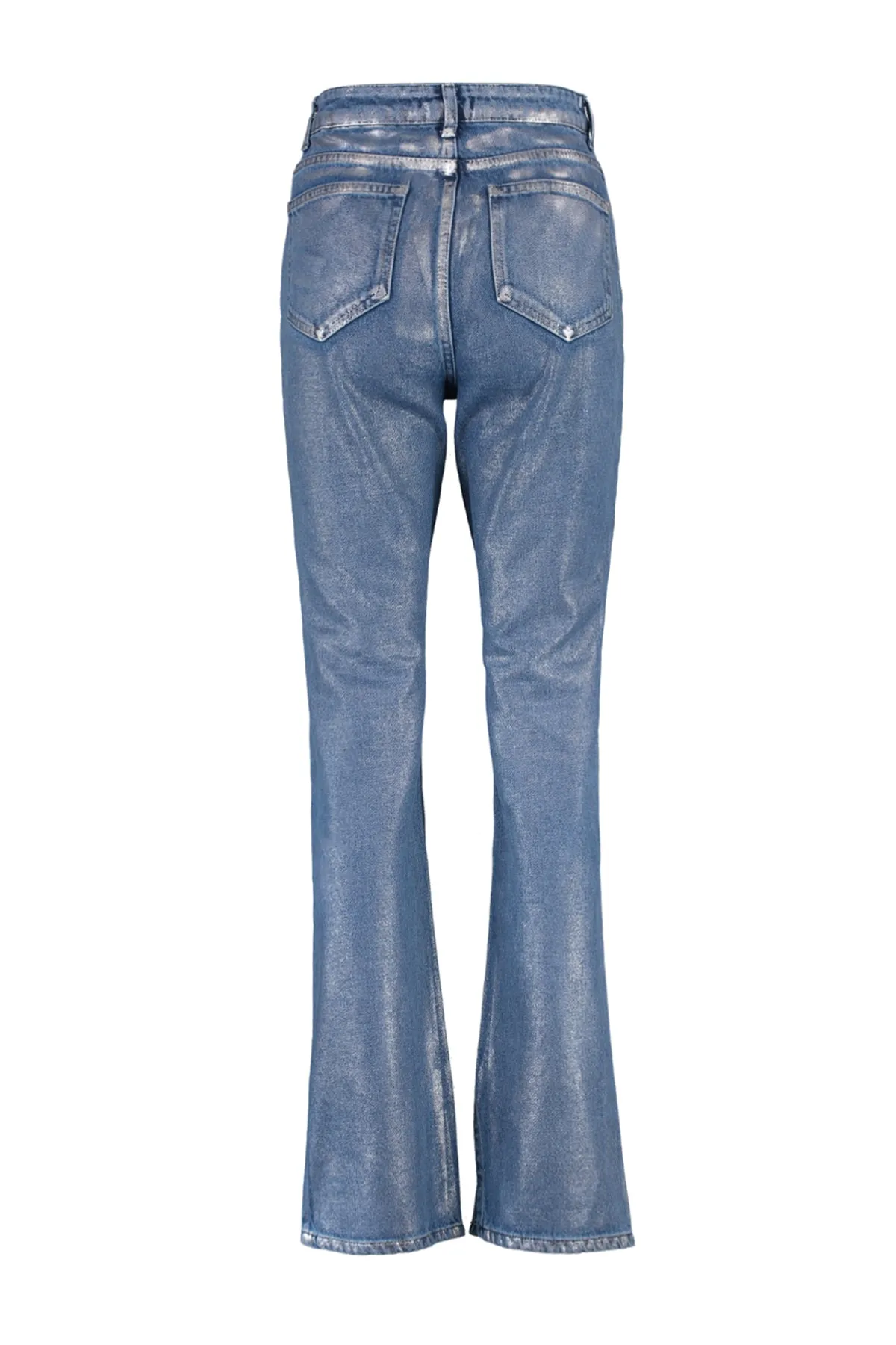Trendyol Collection  Blaue Glitzer-Jeans aus Denim TPRAW23JE00008
