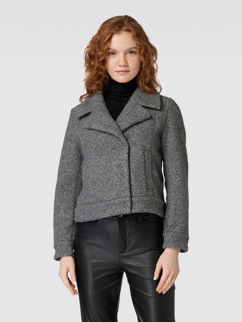 Jacke mit Reverskragen Modell 'Humini' in hellgrau