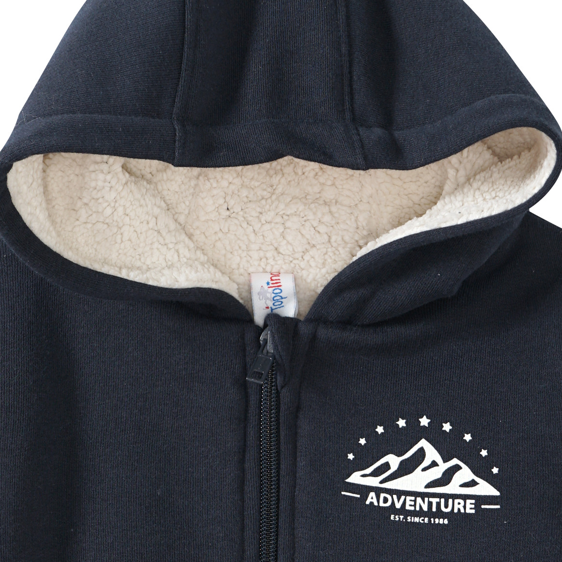 Kinder Sweatjacke mit Teddyplüsch