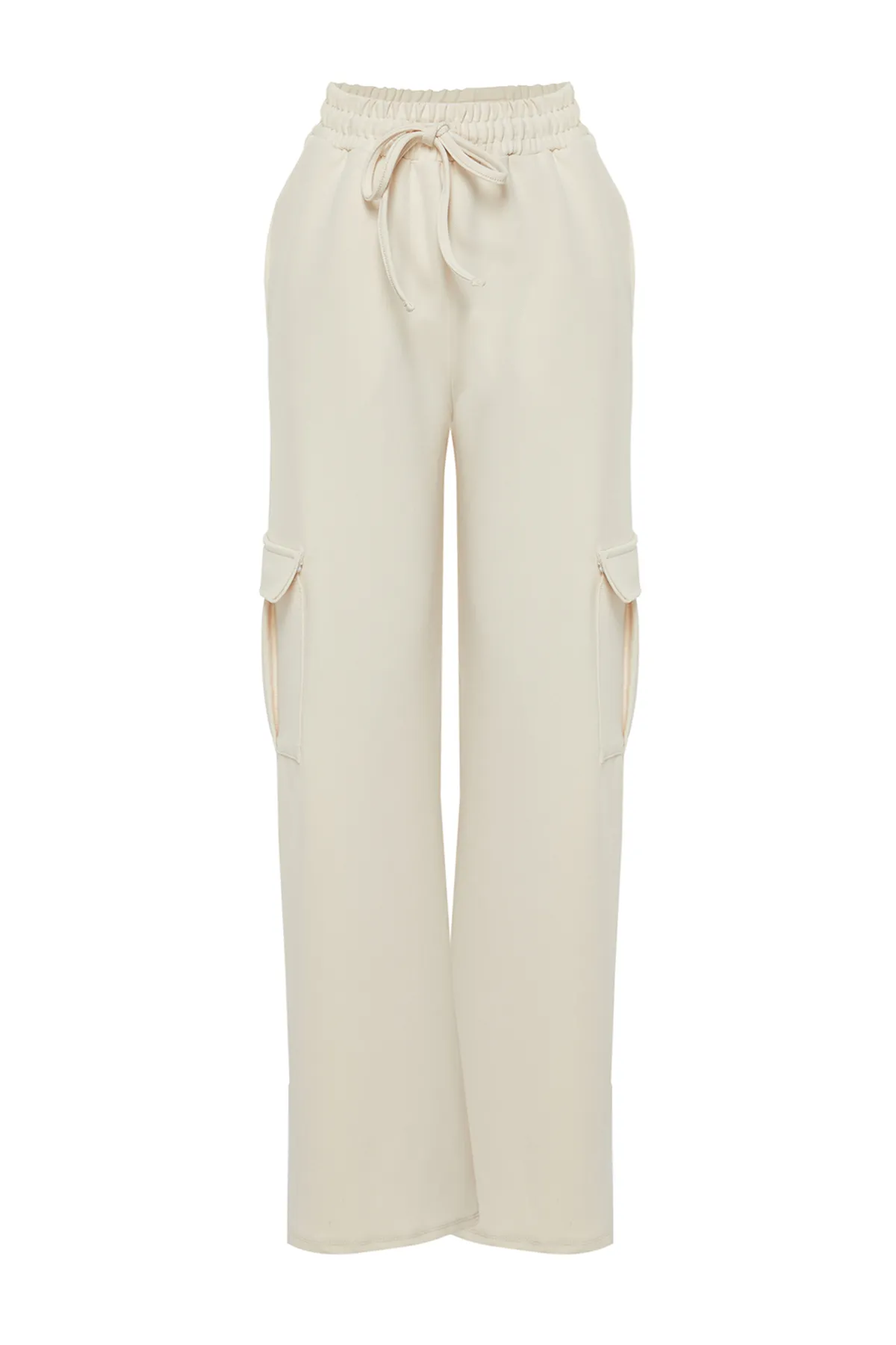 Trendyol Collection  Stone Cargo-Tasche, detaillierte Hose mit normalem/geradem Schnitt TWOSS24PL00073